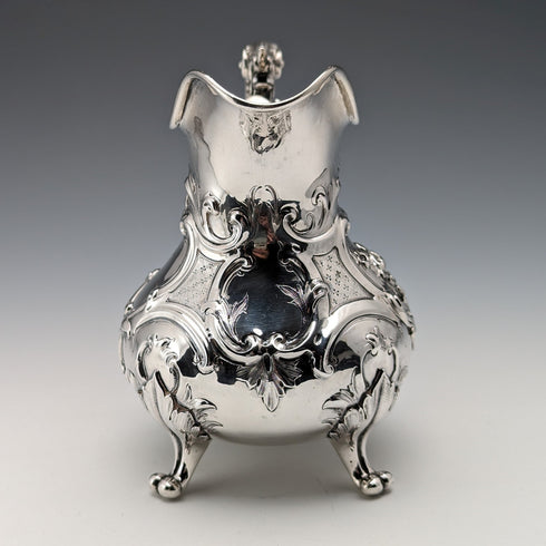 1848 British Antique Sterling Silver Cream Jug 312g Robert Hennell III